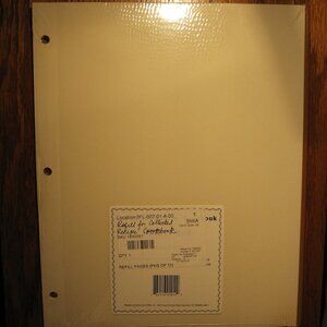 Meadowsweet Kitchens Self-Adhesive Magnetic Pages for Recipe Clippings 2 pieces